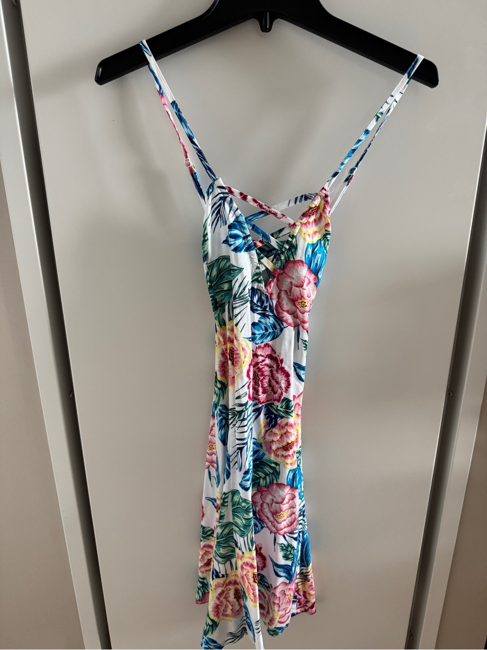 NEW H&M White Floral Mini sundress floral strappy